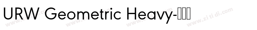 URW Geometric Heavy字体转换